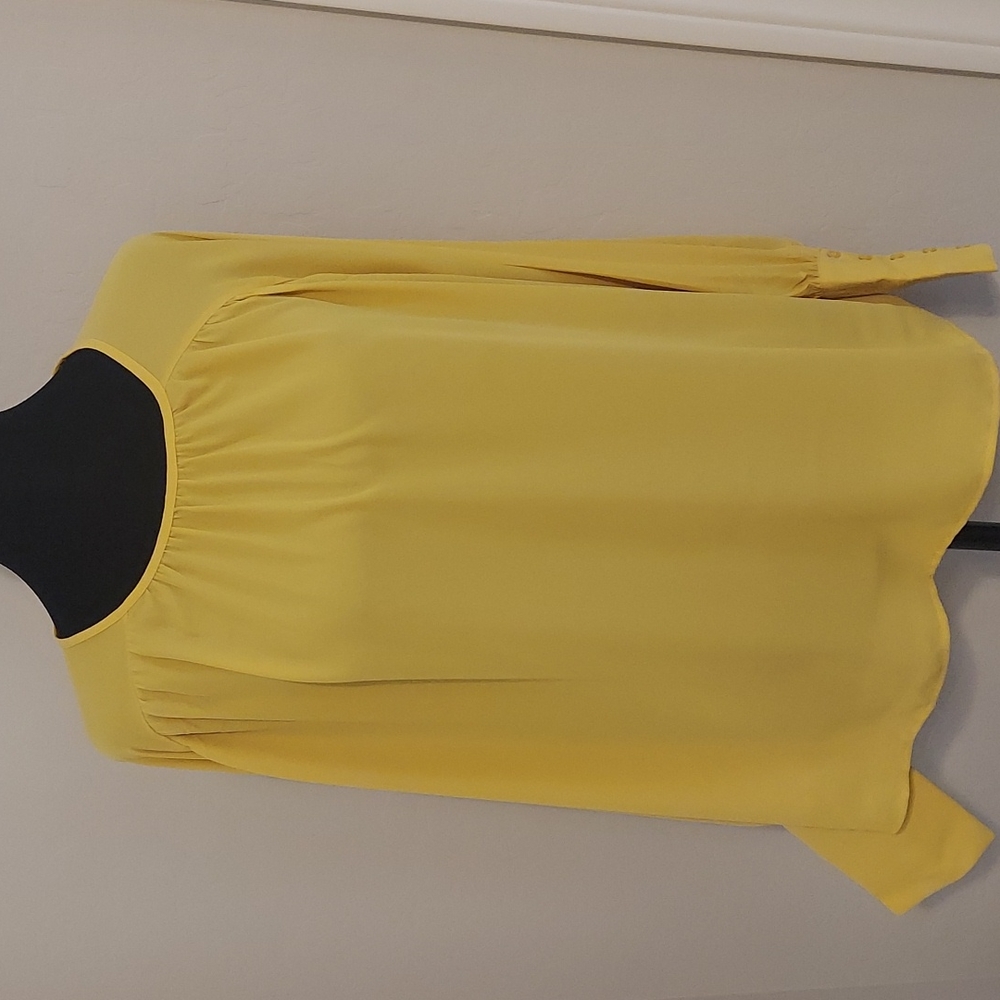 Ann Taylor Golden Yellow Blouse NEW